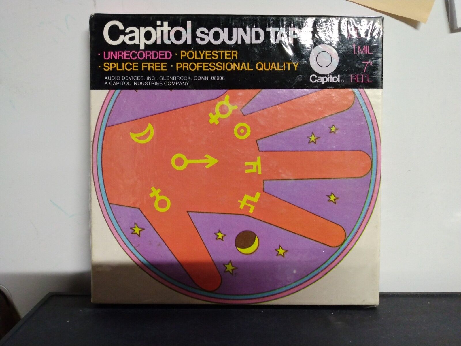 CAPITOL SOUND TAPE 1800' BLANK REEL TO TREEL SEALED 1 MIL 7 REEL  UNRECORDED 